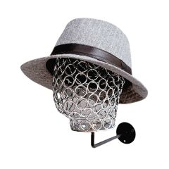 Duvara Monte Erkek Tel Kafa Mankeni SİLVER