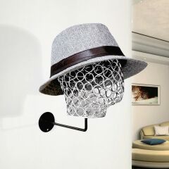 Duvara Monte Erkek Tel Kafa Mankeni SİLVER