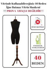 Paçalı Vitrin Mankeni Terzi Mankeni 36-38-40-42-44-46 40 beden