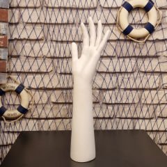 Yüksek Kalite Polyester (Fiber) Bayan El Mankeni Beyaz