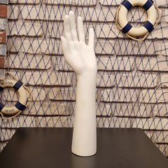 Yüksek Kalite Polyester (Fiber) Bayan El Mankeni Beyaz