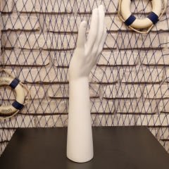 Yüksek Kalite Polyester (Fiber) Bayan El Mankeni Beyaz