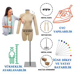 38 Beden Kollu İğne Batabilen Prova Mankeni Terzi Mankeni