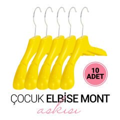 Çocuk Elbise Mont Askısı 5 Renk Seçeneği 10 Adet