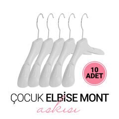 Çocuk Elbise Mont Askısı 5 Renk Seçenek 10 Adet