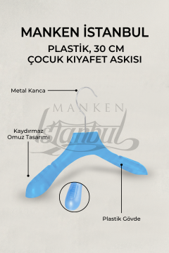 Çocuk Elbise Mont Askısı 5 Renk Seçenek 10 Adet