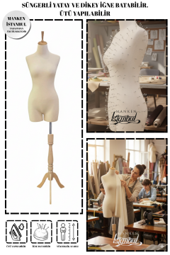 Süngerli Pantolon Giyebilen Terzi Mankeni 36/38/40 Beden 36 beden