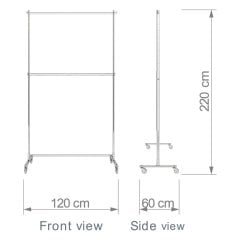 Lüks Çift Katlı Metal Orta Stand Kiralama