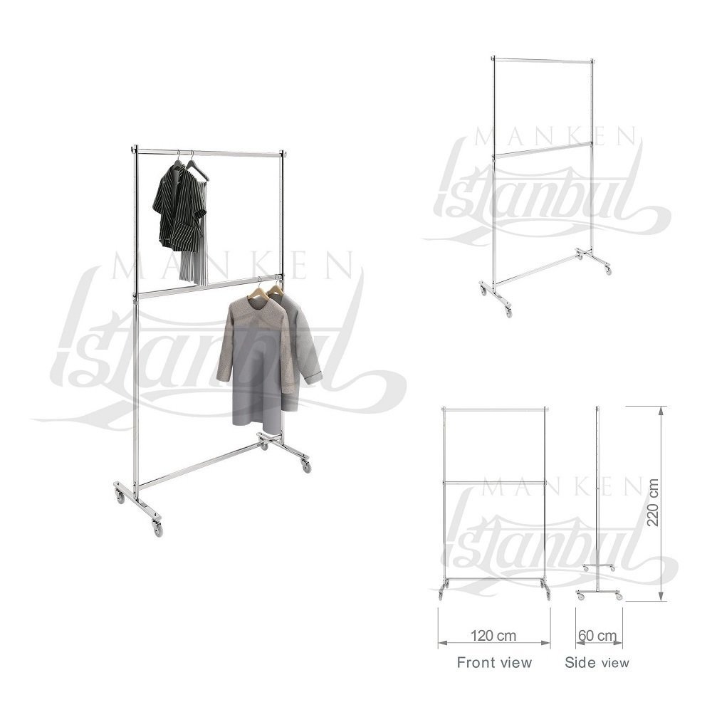 Lüks Çift Katlı Metal Orta Stand Kiralama