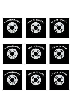 Mağaza ve Depolar İçin Beyaz Renk Beden Ayraçları - Beden Ayracı