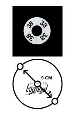 Mağaza ve Depolar İçin Beyaz Renk Beden Ayracı