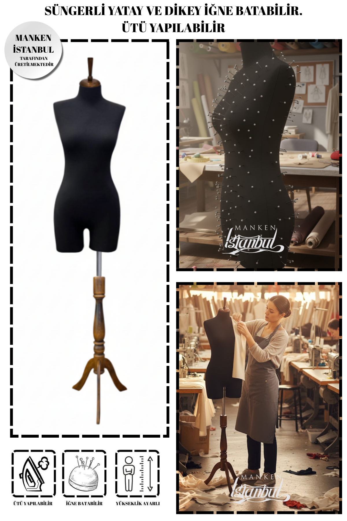 Süngerli Pantolon Giyebilen Terzi Mankeni 36/38/40 Beden