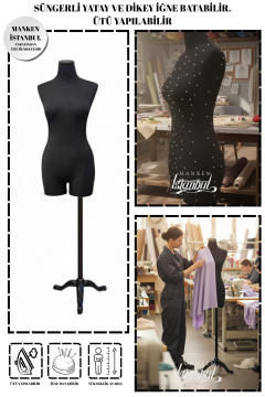 Süngerli Pantolon Giyebilen Terzi Mankeni 36/38/40 Beden 36 beden