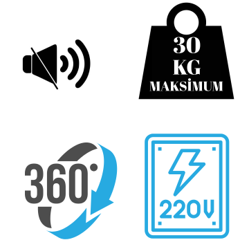 Döner Platform Gold Elektrikli Dönen Stand 50 cm 30 Kg Kapasite