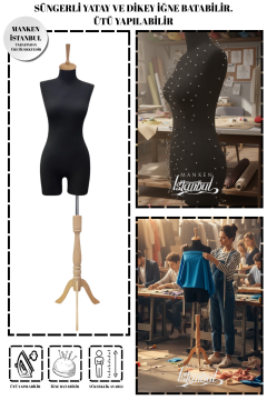 Süngerli Pantolon Giyebilen Terzi Mankeni 36/38/40 Beden