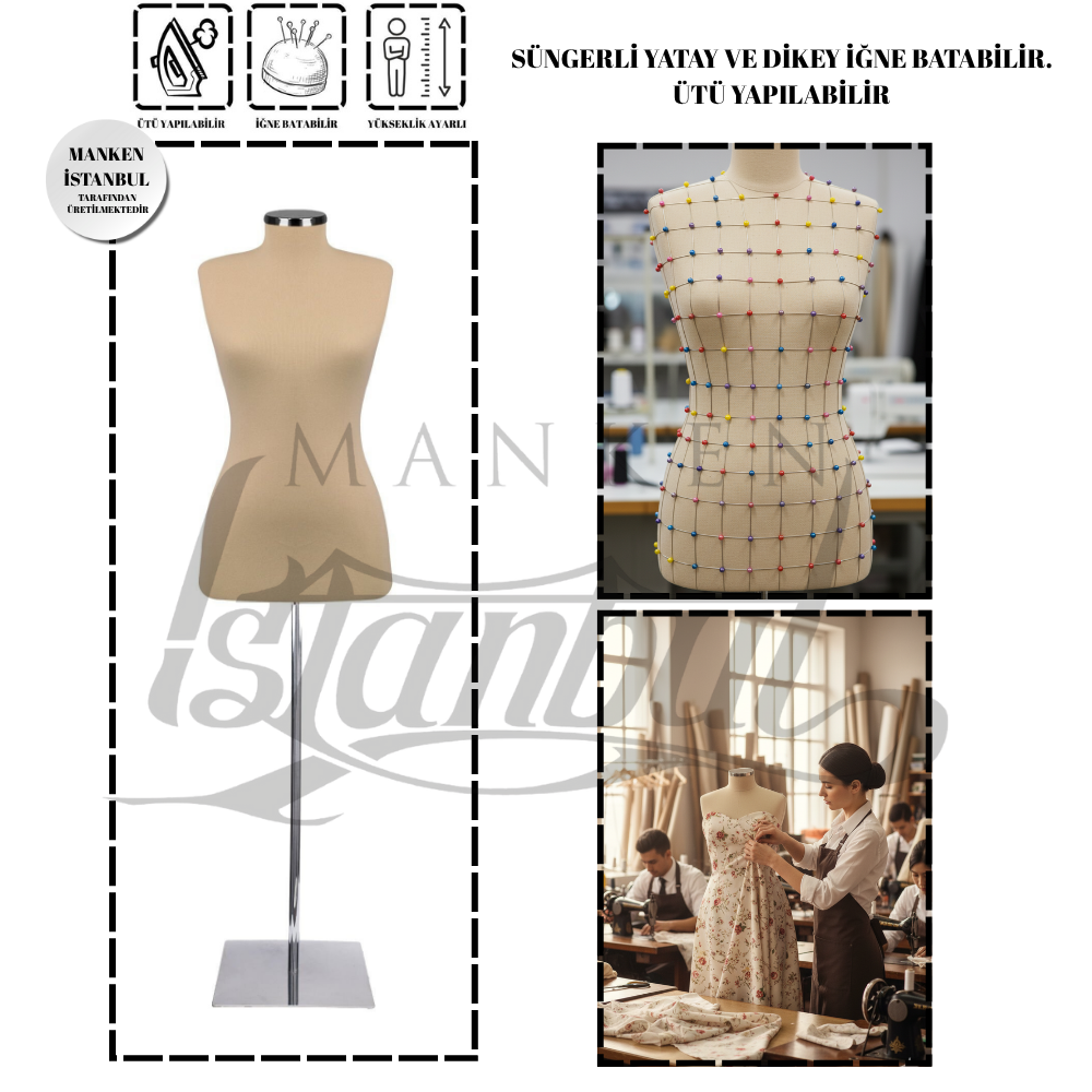 Süngerli Terzi Mankeni Prova Mankeni 34-46 Beden Arası 34 beden