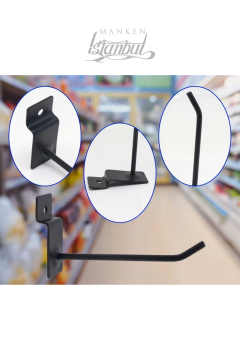 Özel Üretim Koruma Kauçuk Siyah Kanallı Pano Kancası