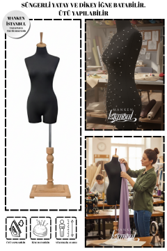 Süngerli Pantolon Giyebilen Terzi Mankeni 36/38/40 Beden 36 beden