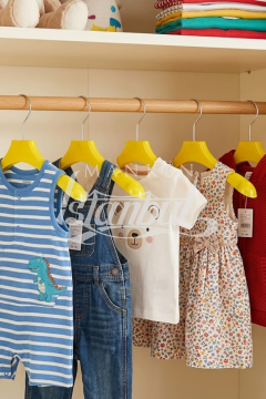 Çocuk Elbise Mont Askısı 5 Renk Seçenek 10 Adet SARI