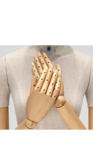 Yüksek Kalite 36 Beden Gold Ahşap Kollu Vitrin Mankeni Terzi Mankeni