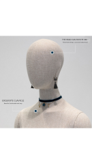 Yüksek Kalite 36 Beden Gold Ahşap Kollu Vitrin Mankeni Terzi Mankeni