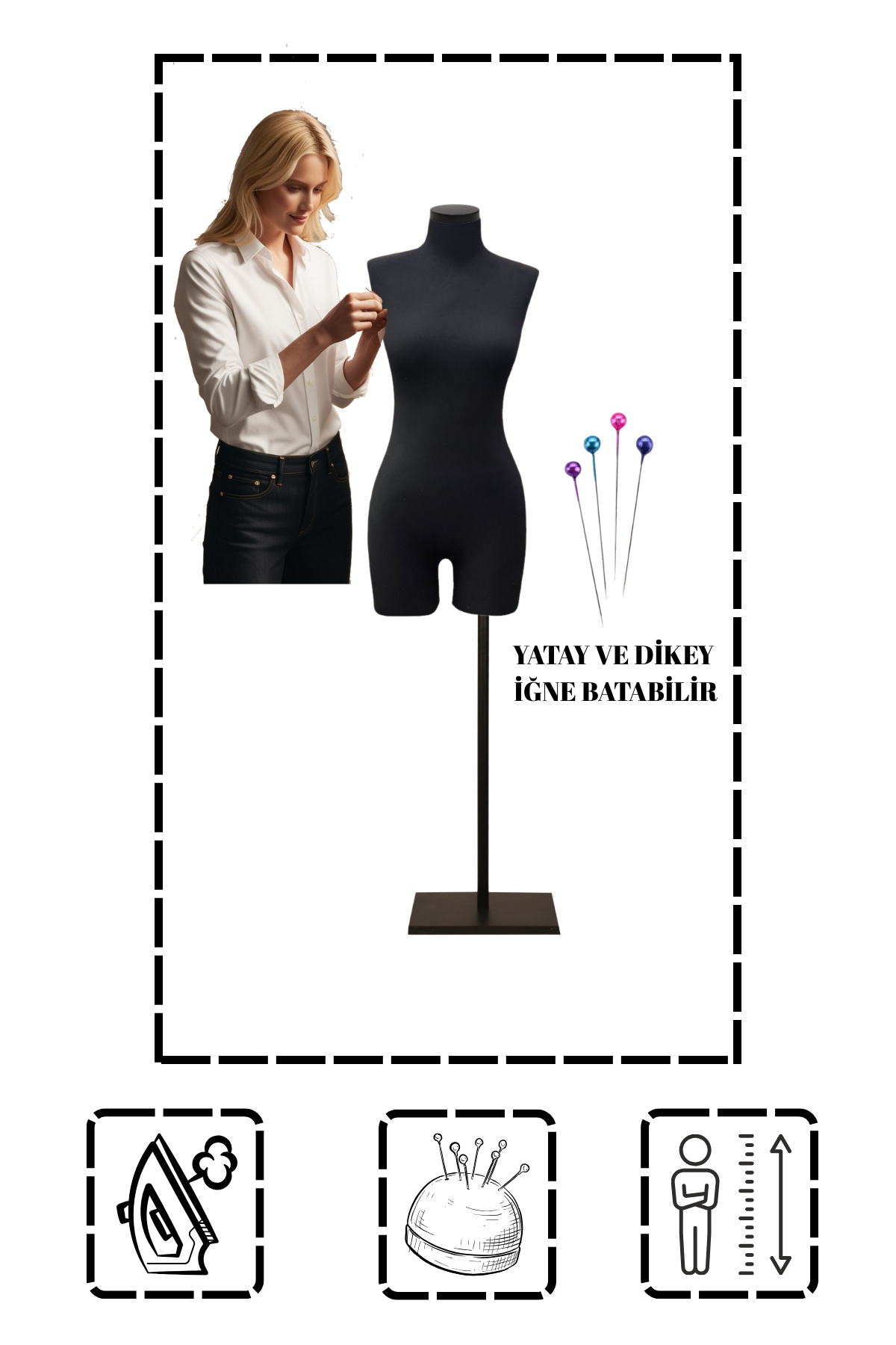 Süngerli Pantolon Giyebilen Terzi Mankeni 36/38/40 Beden 38 beden