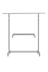 A Kalite Katlanabilir Tekerlekli Metal Orta Stand Elbise Askısı