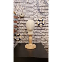 Ahşap Standlı Bebek Kafa Mankeni 06 Ay 12 Ay İçin Uygundur