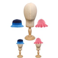 Ahşap Standlı Bebek Kafa Mankeni 06 Ay 12 Ay İçin Uygundur