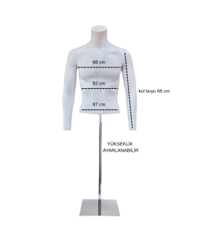 Fotoğraf Çekimi İçin Erkek Hayalet Vitrin Mankeni