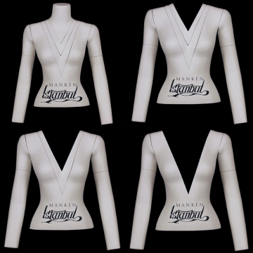 M Beden Fotoğraf çekimi için bayan hayalet vitrin mankeni