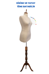 Süngerli Keten Kumaş Terzi Prova Mankeni