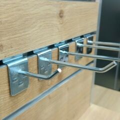 Kanallı Pano Kancası Krom - 5 mm Dayanıklı Yapı