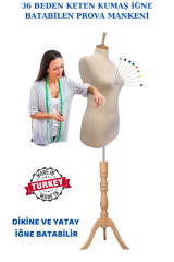 Süngerli Keten Kumaş Terzi Prova Mankeni