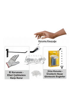 Özel Üretim Koruma Kauçuk Siyah Tel Pano Kancası