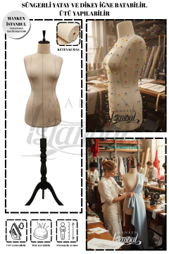 Yüksek Kalite Özel Punto Dikişli Full Sünger Terzi Mankeni