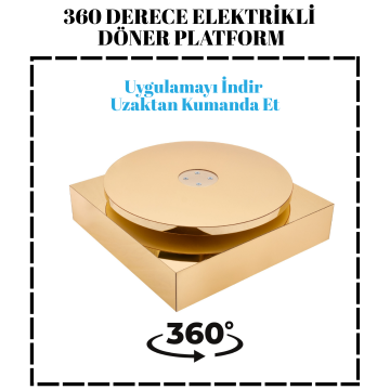 Wi-fe Kontrol Gold Kaplama 25 KG Kapasiteli Döner Platform