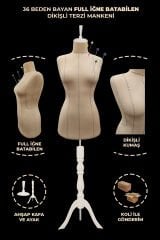 Yüksek Kalite Özel Punto Dikişli Full Sünger Terzi Mankeni