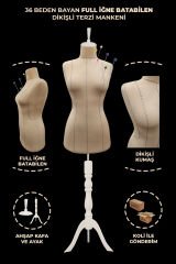 Yüksek Kalite Özel Punto Dikişli Full Sünger Terzi Mankeni 38 beden