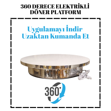 30 Kg Taşıma Kapasiteli Uzaktan Wi-Fe Kontrol Döner Platform