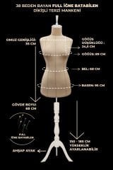 Yüksek Kalite Özel Punto Dikişli Full İğne Batabilen Terzi Mankeni 38 beden