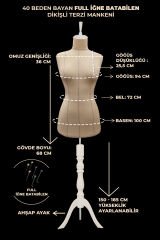 Yüksek Kalite Özel Punto Dikişli Full İğne Batabilen Terzi Mankeni 40 beden