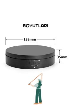 360 Derece Çift Yönlü 14 Cm Çap Çok Amaçlı Döner Platform