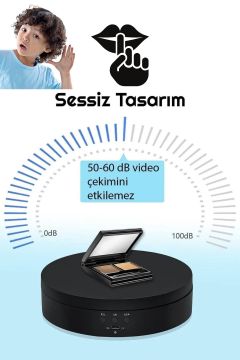 360 Derece Çift Yönlü 14 Cm Çap Çok Amaçlı Döner Platform