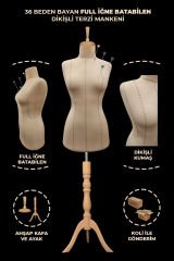 Yüksek Kalite Özel Punto Dikişli Full Sünger Terzi Mankeni 38 beden