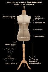 Yüksek Kalite Özel Punto Dikişli Full İğne Batabilen Terzi Mankeni