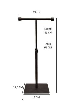 Ayarlanabilir Siyah Çanta Standı Çanta Askısı - Elegan Çanta Teşhir Askısı