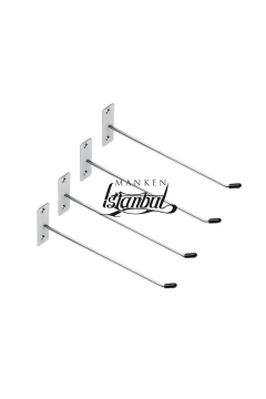 Özel Üretim Koruma Kauçuk Duvara Monte Raf Kancası
