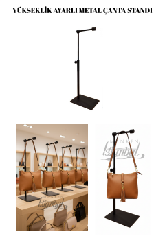 Ayarlanabilir Siyah L Çanta Standı Çanta Askısı