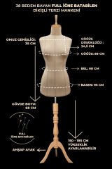 Yüksek Kalite Özel Punto Dikişli Full İğne Batabilen Terzi Mankeni 38 beden